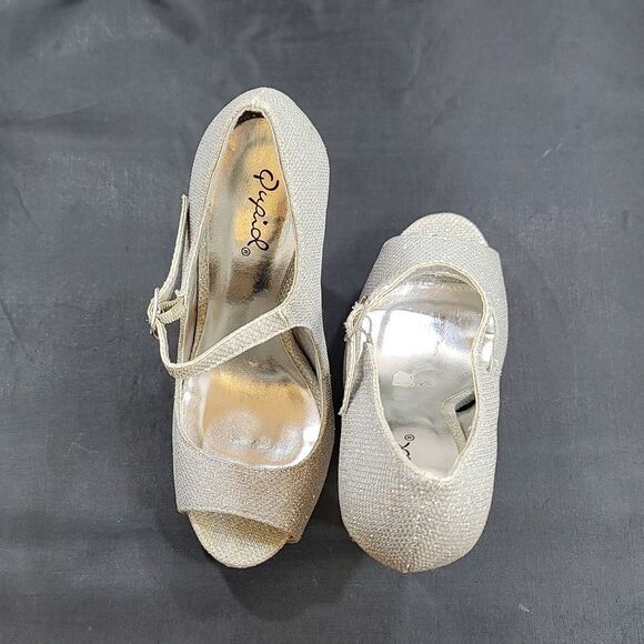 QUPID PEEP TOE HIGH HEEL STILETTOS WOMEN"S PUMP - Picture 4 of 13